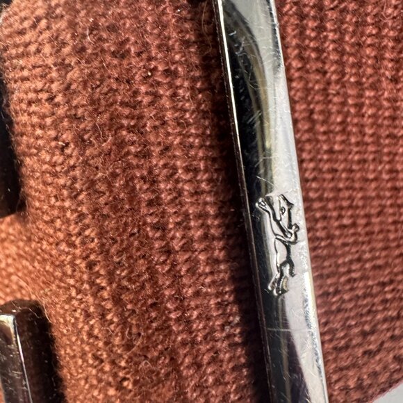 Longchamp Chocolate Brown Canvas Adjustable Wide Strap - Picture 8 of 11